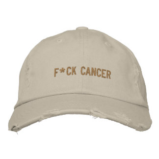 F*CK CANCER EMBROIDERED BASEBALL CAP