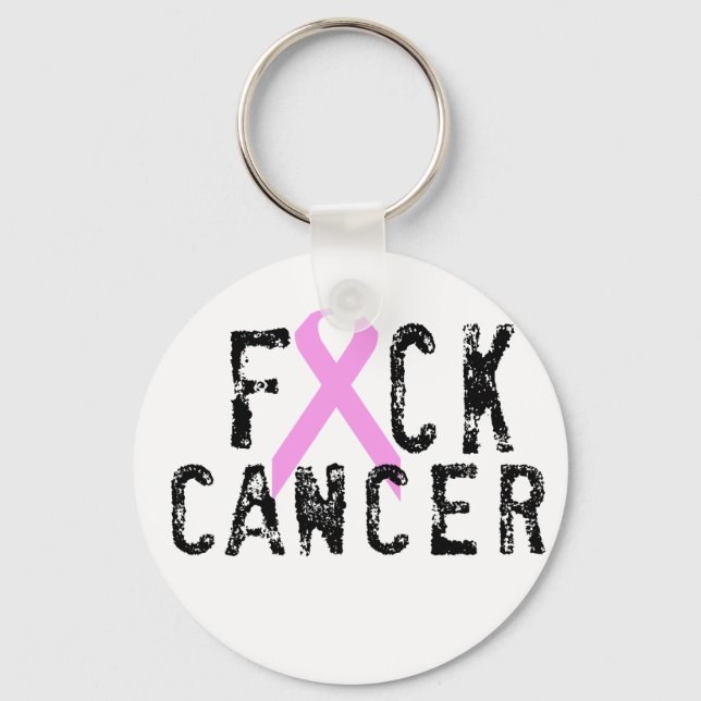 F*CK Cancer Keychain (Front)