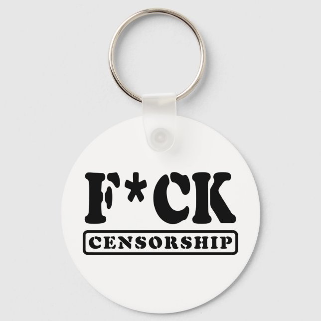 F*CK CENSORSHIP KEYCHAIN (Front)