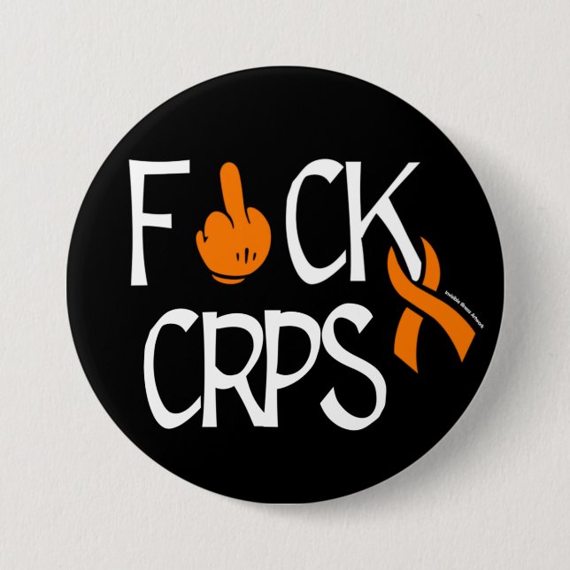 F#CK CRPS 3 INCH ROUND BUTTON (Front)
