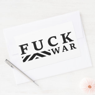 F@ck war no war sticker