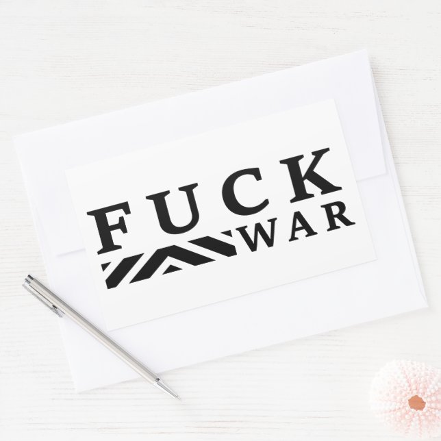 F@ck war no war sticker (Envelope)