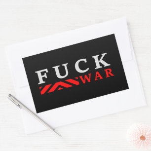 F@ck war no war sticker