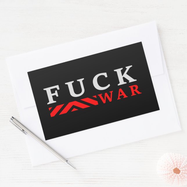 F@ck war no war sticker (Envelope)