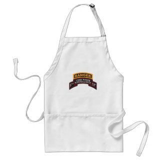 F Co 51st Infantry LRS Scroll, Ranger Tab Standard Apron