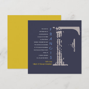 F Collection Initiale Invitation Bar Mitzvah Bat B