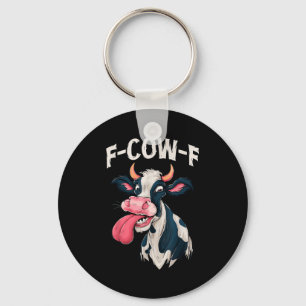 F-cow-f Funny Meme Fcowf Cow Men Women  Keychain