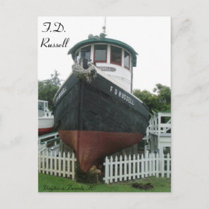 F.D. Russell Tug Boat # 1 Postcard