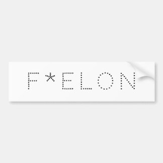 F * ELON! BUMPER STICKER