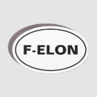 F-ELON oval car bumper magnet