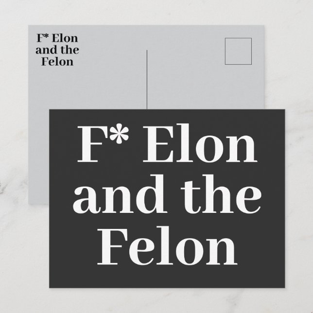 F* Elon Postcard (Front/Back)