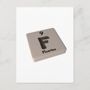 F Fluorine Postcard