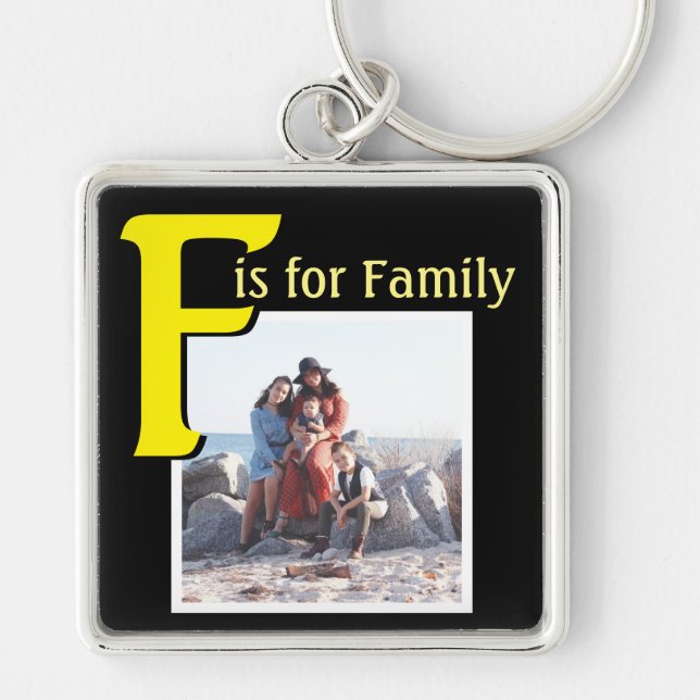 F for Family Keychain (Front)