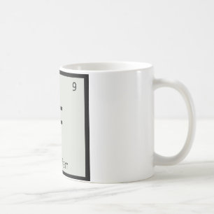 F - Futurism Art Chemistry Periodic Table Symbol Coffee Mug