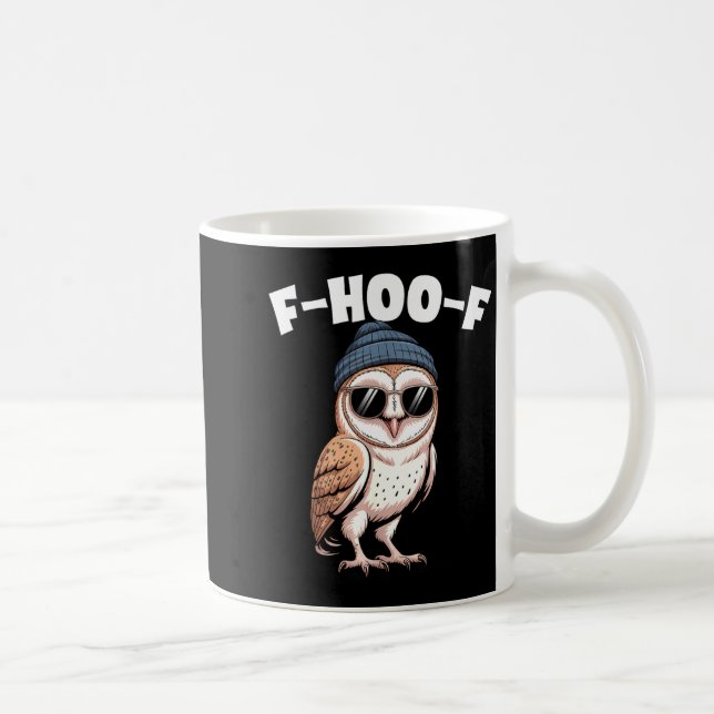 F-hoo-f Funny Bird Meme Graphic  Coffee Mug (Right)