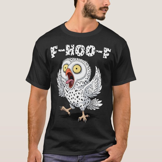 F-hoo-f Owl Meme – Funny Screaming Owl Bird Meme G T-Shirt (Front)