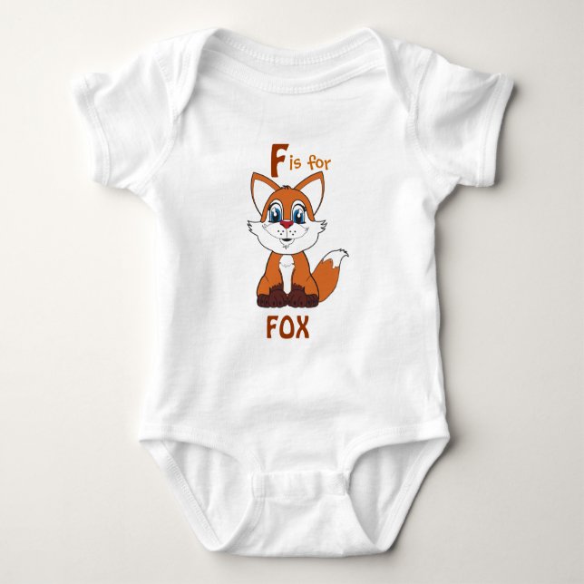 "F is for FOX" Childs Shirt (Front)