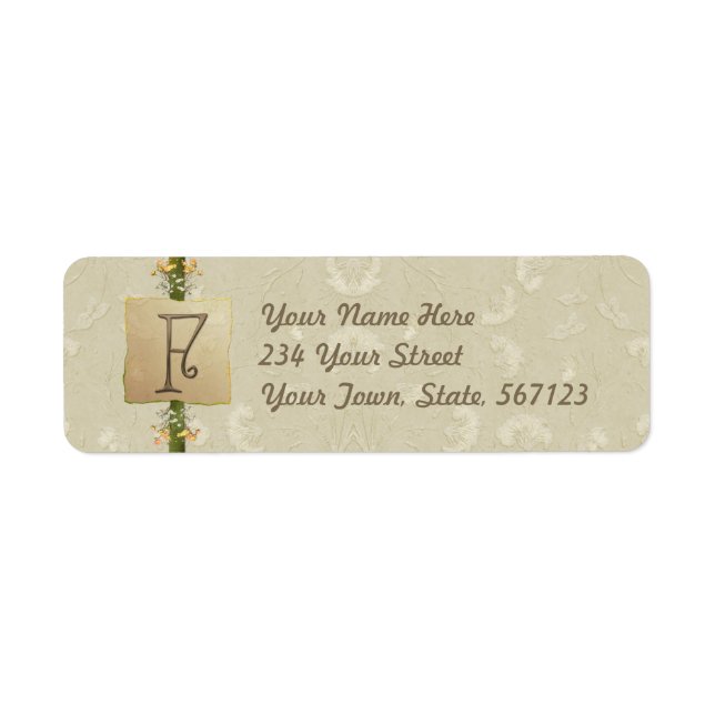 F - Ivory Elegance Monogram (Front)