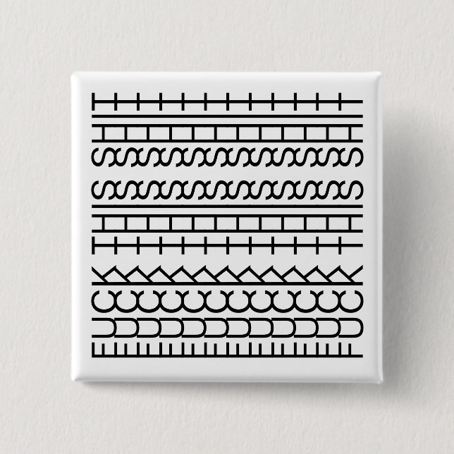 F**k This Shit-Hidden Message 144BW Funny Novelty 2 Inch Square Button (Front)