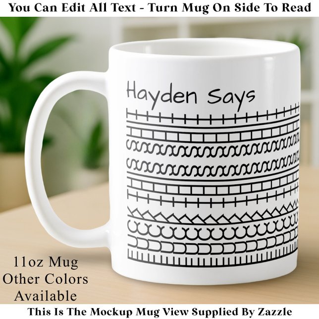 F**k This Shit-Hidden Message 144BW Funny Office Coffee Mug (Creator Uploaded)