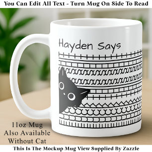 F**k This Shit-Hidden Message Funny Cat Lover Coffee Mug