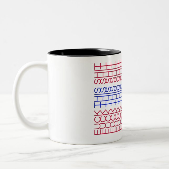 F**k This Shit-Hidden Message,Funny  White Coffee  Two-Tone Coffee Mug (Left)