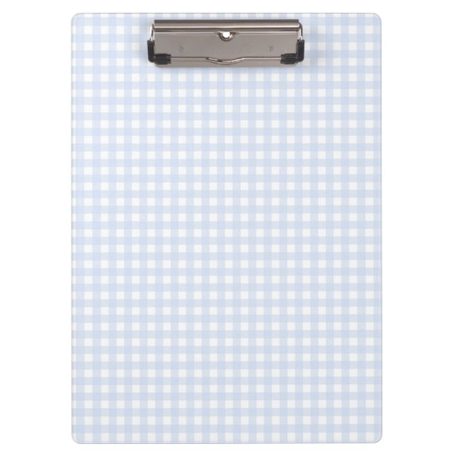 F & L Blue Gingham Clipboard (Front)