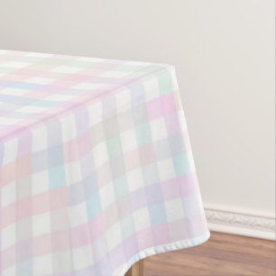F & L Colourful Gingham Tablecloth