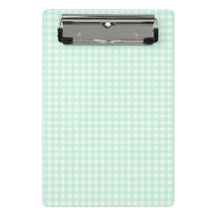 F & L Green Gingham Mini Clipboard