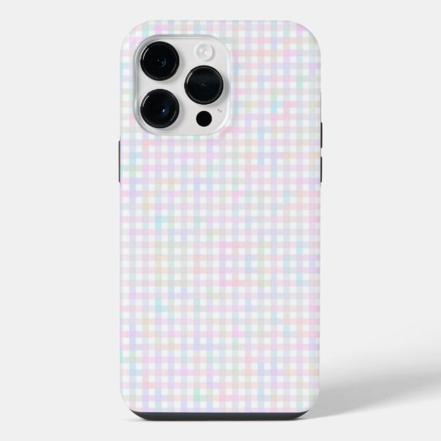 F & L Multicolor Gingham iPhone Case (Back)