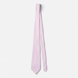 F & L Pink Gingham Tie