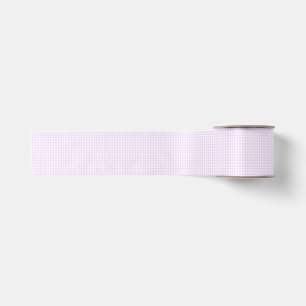 F & L Purple Gingham Satin Ribbon