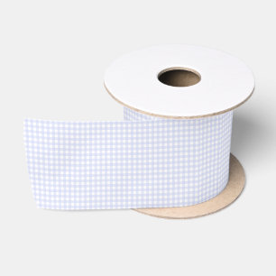 F & L Purple Gingham Satin Ribbon