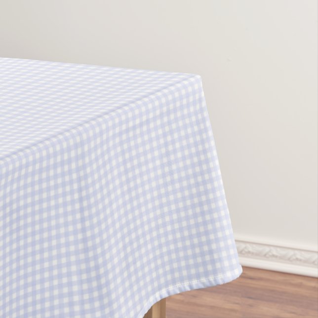 F & L Purple Gingham Tablecloth (In Situ)