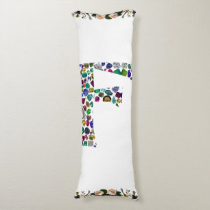 F Monogram Body Pillow