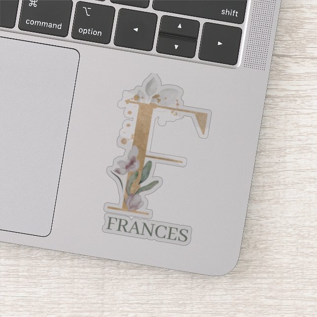 F Monogram Floral Personalized (Detail)