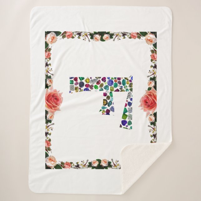 F Monogram Sherpa Blanket (Front)