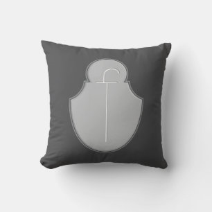F Monogram Throw Pillow