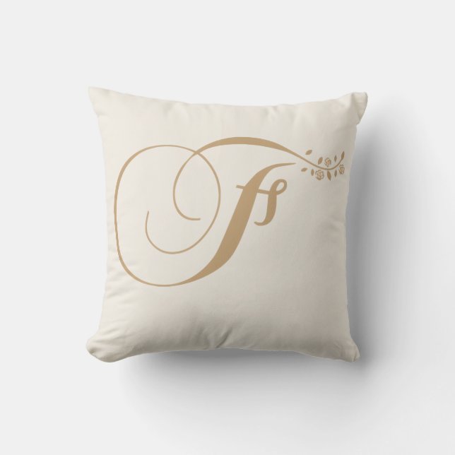 F Pillow Cream (Front)