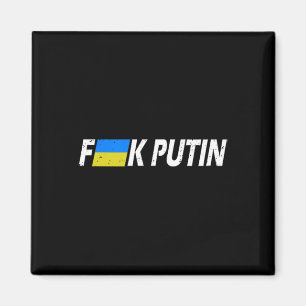 F Putin Ukraine Flag Magnet