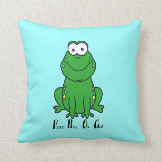 F.R.O.G (Forever Rely On God) Throw Pillow