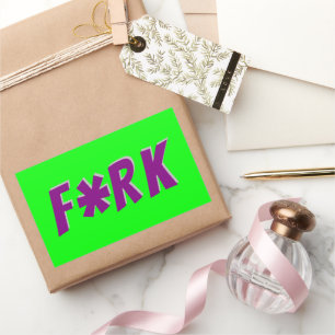F*RK - Playful Censored Fork Design Sticker