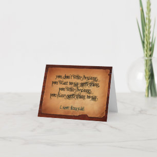 F. Scott Fitzgerald Inspirational Quote "Write" Thank You Card