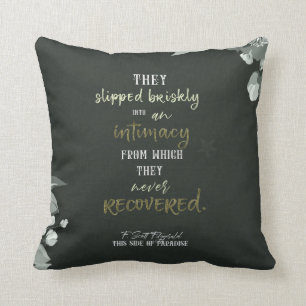 F. Scott Fitzgerald Quote Pillow