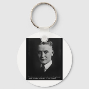 F Scott Fitzgerald Two Souls Gifts, Tees, Etc. Keychain
