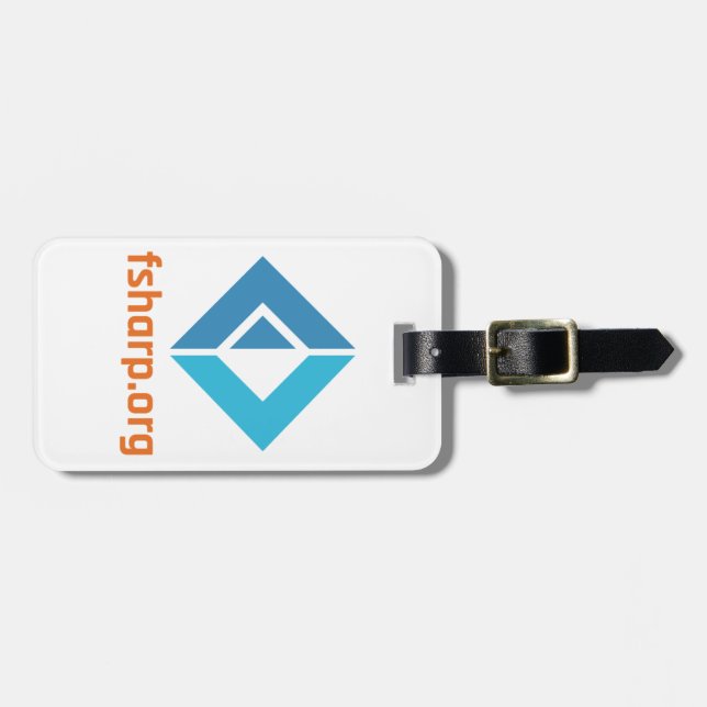 F# Software Foundation Luggage Tag (Front Horizontal)