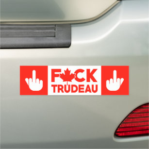 F Trudeau Canadian truckers freedom convoy Truck C Car Magnet