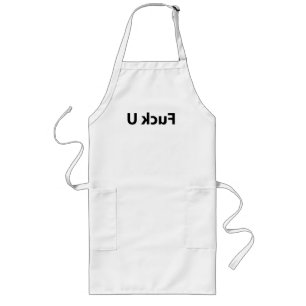 F... you funny design long apron