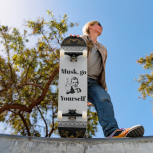 F You Musk Trucker Hat Skateboard