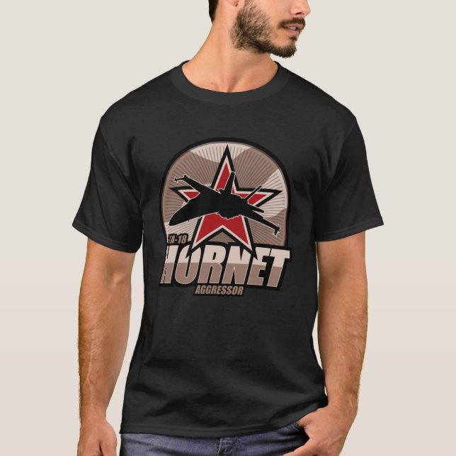 FA 18 Hornet Aggressor T-Shirt (Front)